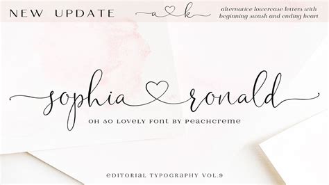 Sophia Ronald Lovely Script Font Font Free Download Youtube