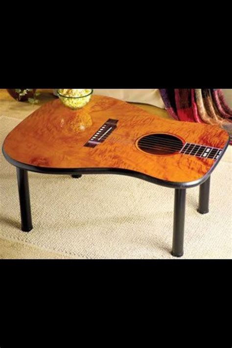 Moku coffee table, 2 drawers, black and gold by nicole miller (4) $588. guitar coffee table | Music furniture, Cool furniture ...