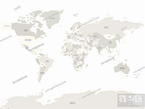 Simplified Schematic Map Of World Political Map Of Countries With Name