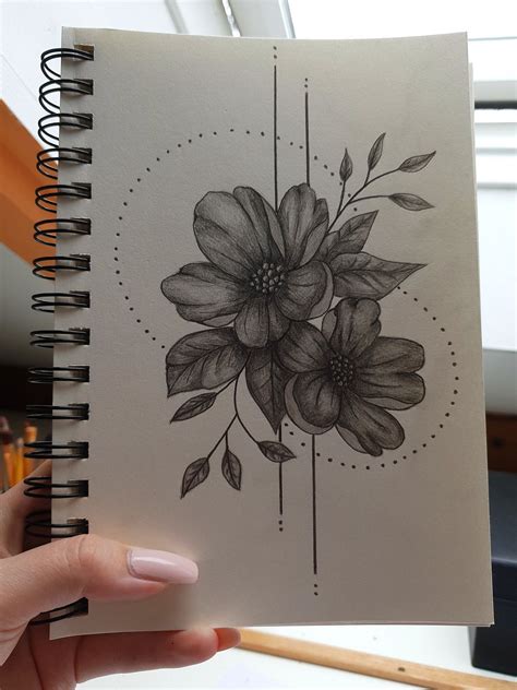 Blumen Zeichnung Bleistift | Blumen zeichnung, Schöne