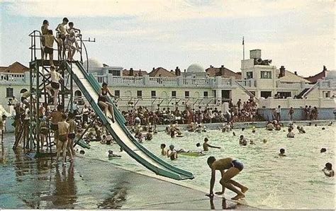 Hoylake Baths Open Air Swimming Pool Liverpool History Swimming Photos
