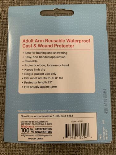 Walgreenscast And Wound Protector For Adult Armwaterproof Reusable22