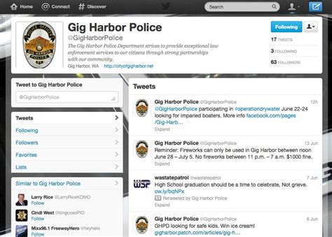 Ghpd Now On Facebook Twitter Gig Harbor Wa Patch