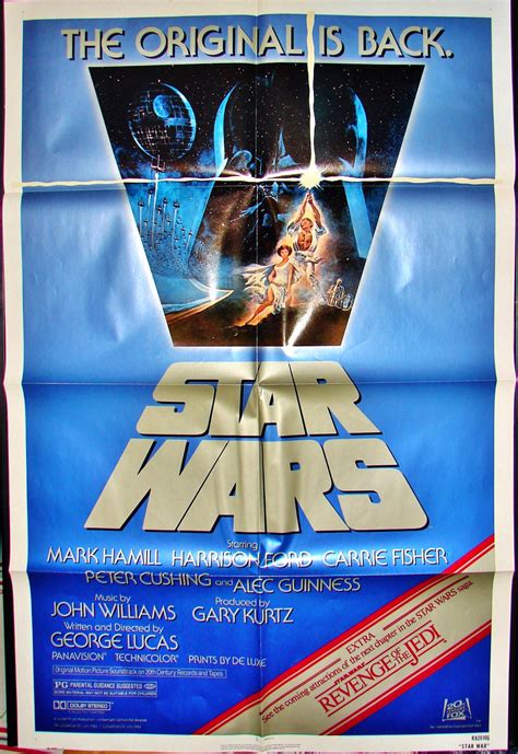 Star Wars Original 1982 Movie Poster 27x41 R820106 And Revenge Of The