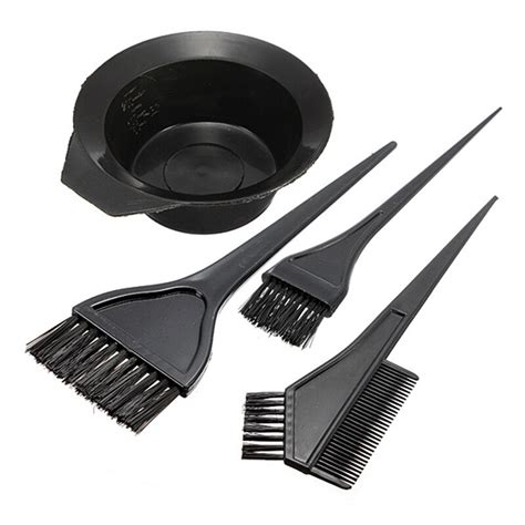 6pcs hair dye set,beautyshow hair color dye bowl comb brushes kit hairdressing salon hair colouring brushes tint bowl earmuffs tool set (black). 4pcs 1 Set Black Plastic Hair Dye Colouring Brush Comb ...