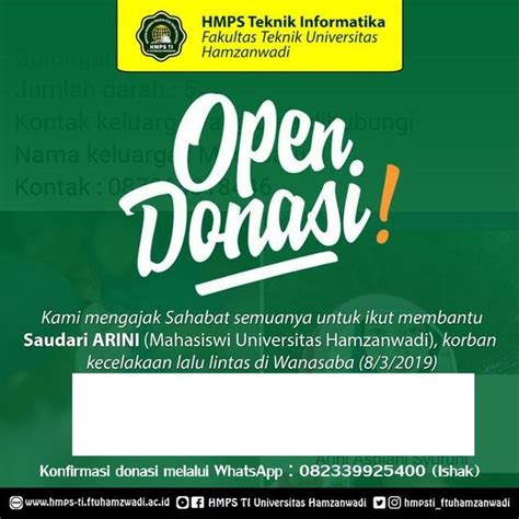 Open Donasi Poster Amat