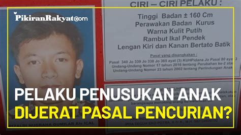 Polisi Pelaku Pembunuhan Anak Di Cimahi Dijerat Pasal Pencurian Dengan