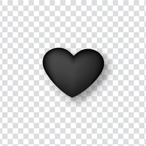 Premium Vector Black Colors Heart Vector Illustration Heart
