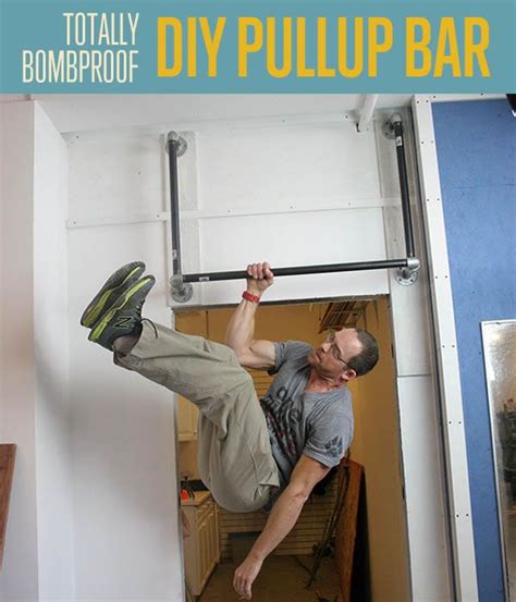How To Make A Bombproof Pullup Bar Diy Fitness Diy Pull Up Bar Diy