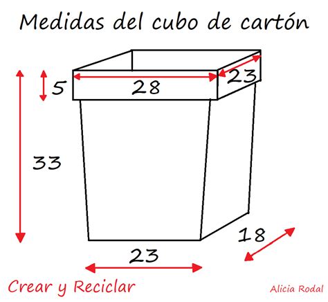 Como Hacer Un Cubo Para Basura De Cartón Crear Y Reciclar