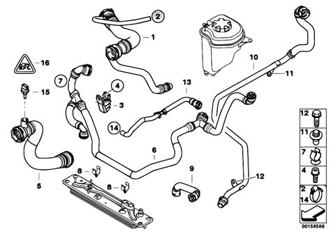 Block in the engine compartment. Original Parts for E70 X5 3.0si N52N SAV / Radiator/ Cooling System Water Hoses - eStore-Central.com
