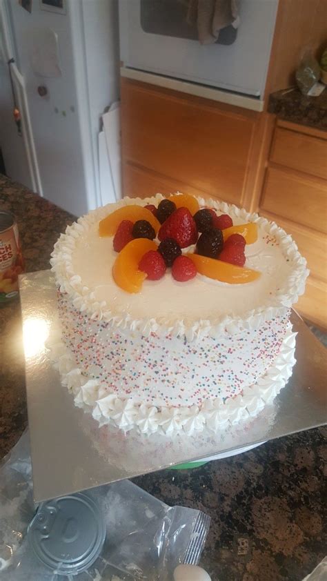 Then the berry chantilly cream cake is topped with all the fresh fruit. Tres leches and fresh fruit | Cake, Food, Desserts