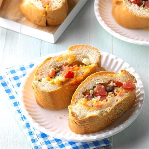 Line a rimmed baking sheet with foil and shape the meat into two evenly sized loaves. Italian Cheese Loaf Recipe | Taste of Home