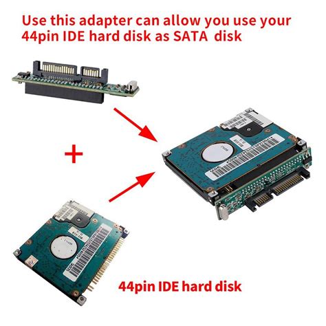 25 Inch Ide To Sata Adapter Convert Laptop 44 Pin Male Ide Pata Hdd