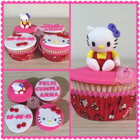 Check spelling or type a new query. Cupcakes de Hello Kitty. Cupcakes con mensaje. Cupcakes de cumpleaños | Desserts, Food