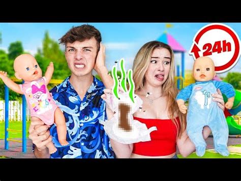 Becoming Parents For Hours W My Boyfriend Morgz Challenge Youtube