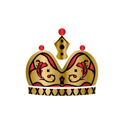 Gambar Vektor Desain Emas Mahkota Raja Kerajaan Mahkota Raja Mahkota