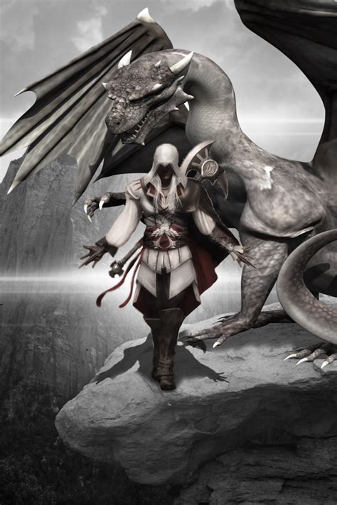 Assassin And Dragon By Rockafallerart On Deviantart