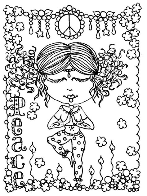 Hippie Girl Coloring Pages