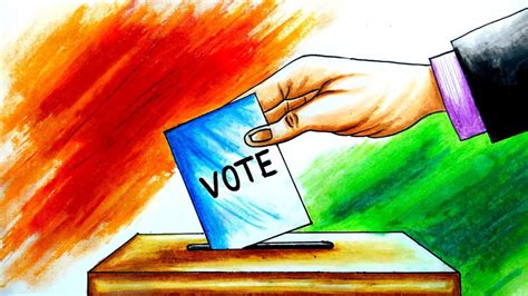 My Vote Is My Future Power Of One Vote Drawingmy Vote Is My Future