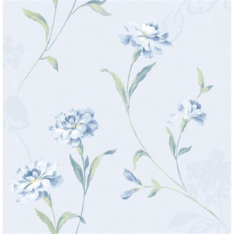 Brewster Caserta Blue Floral Wallpaper 2734 003434 The Home Depot