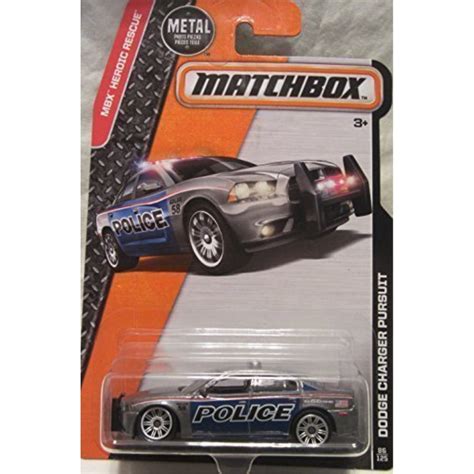 Matchbox 2016 Mbx Heroic Rescue Dodge Charger Pursuit Police Car 86
