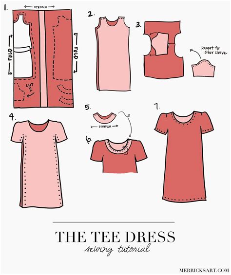 Lets see if we can get 1000 likes! THE TEE DRESS (TUTORIAL) | Merrick's Art | Sewing dresses, Shirt dress pattern, Tshirt dress pattern