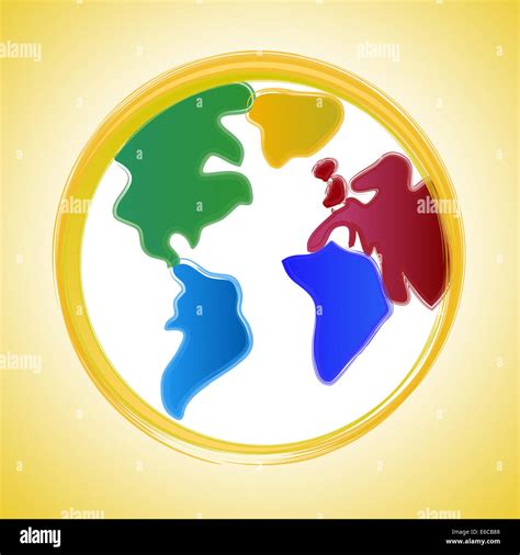 Globe Background Meaning Worldwide Abstract And Globalization Stock