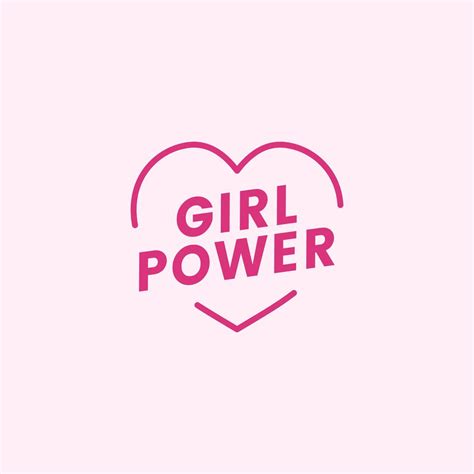 Girl Power Emblem Badge Illustration Download Free Vectors Clipart