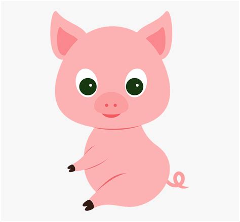 Pig Pink Animals Piglet Cute Cartoon Babi Pink Kartun Hd Png