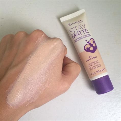 Rimmel stay matte foundation soft beige 1 fluid ounce bottle soft matte powder finish foundation for a naturally flawless look 4.5 out of 5 stars 5,152 5 offers from $3.12 Rimmel Stay Matte Liquid Mousse Foundation in Light Ivory ...