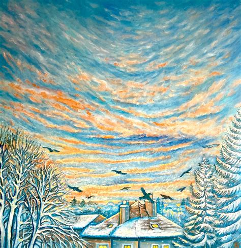 Winterliche Himmel Peinture Par Tamara Michel Artmajeur