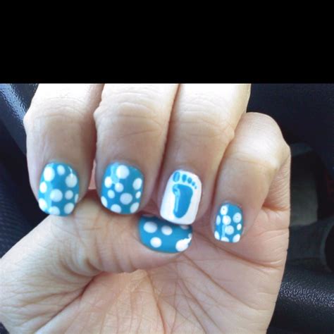 Pin By Katelyn Noakes On Nails And Hair Baby Shower Nails Baby Shower