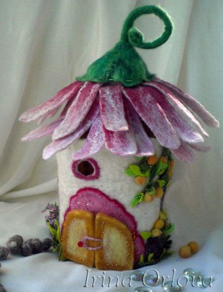 Felt Fairy House By Irina Orlova ♥ Fairy Crafts Felt Crafts Diy And
