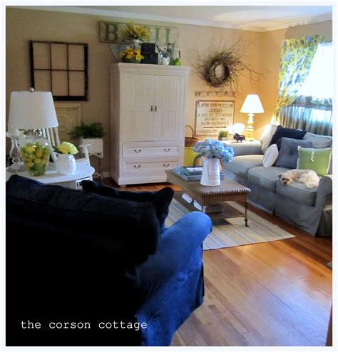 The Corson Cottage Featured ~ Country Cottage Living Room