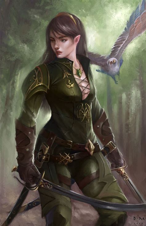 artstation alkyon a half elf noble ranger dionisis milonas elf ranger elf warrior female elf