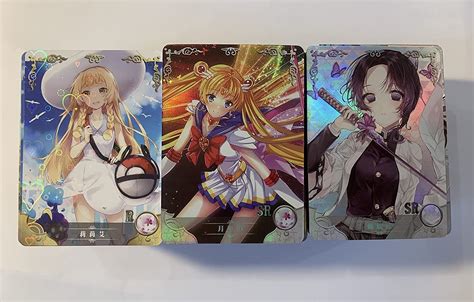 Holo Anime Trading Cards Goddess Story TCG Etsy