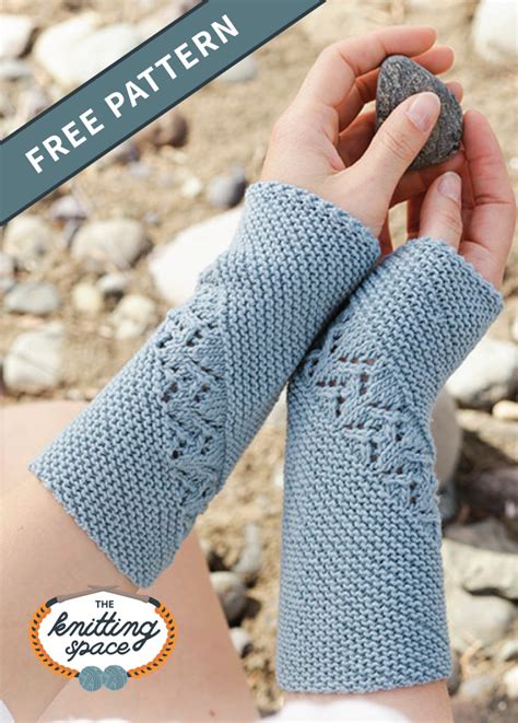 Saskia Knitted Wrist Warmers Free Knitting Pattern