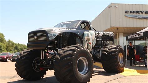 record setting monster truck on display and in action at buffalo county fairgrounds saturday