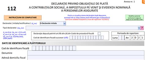 OFICIAL - formularul 112 s-a modificat. Ce contine noul model al declaratiei?