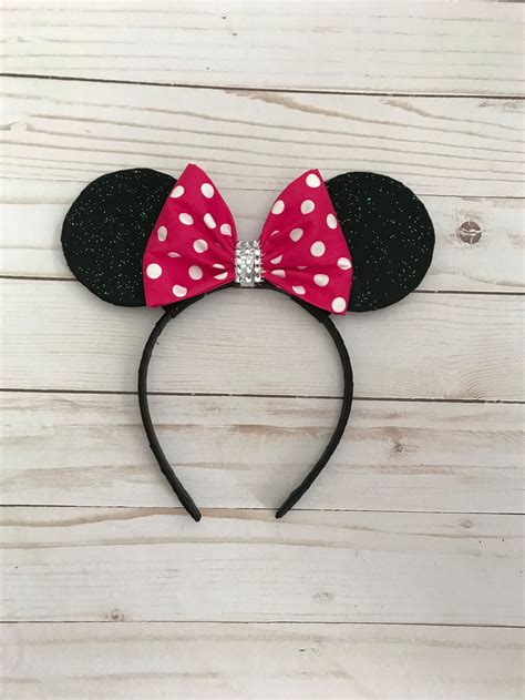 Minnie Mouse Ear Headband Handmade One Size Fits Most Etsy