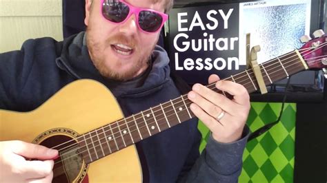 James Arthur Quite Miss Home Guitar Lesson Beginner Tutorial Easy