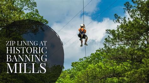 Flying Through Forest At Historic Banning Mills Zip Lines Conservancy