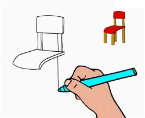 Comment Dessiner Une Chaise En 3d - Apprendre à dessiner une chaise