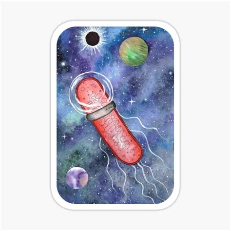 E Coli Bacteria In Space 7 In Series Sticker For Sale By Kelley