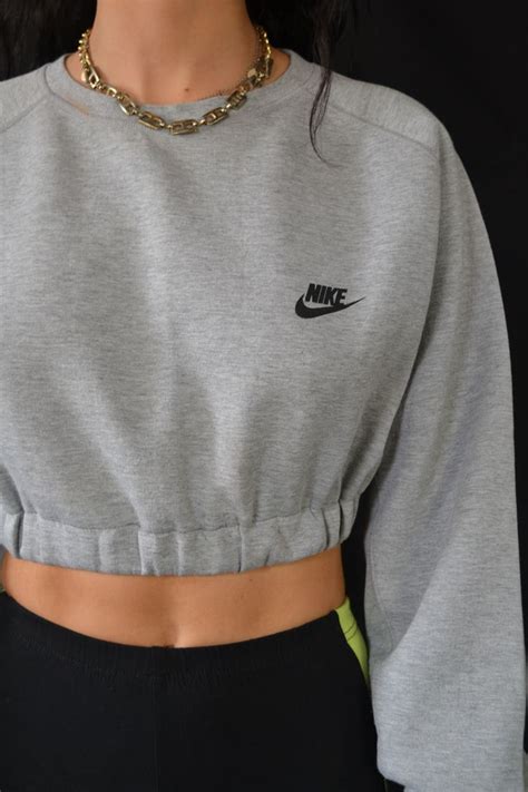 Reworked Nike Sweatshirt Aesthetic Clothes Cutie Clothes Clothes