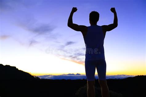 Strength Strong Success Fitness Man Flexing Stock Photo Image 38700586