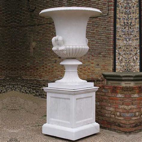 For others, when they think of décor and design. factory direct supply outside tall patio white marble planter for sale for garden decor on stock ...