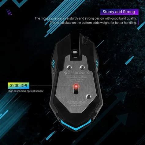 Zebronics Zeb Transformer M Optical Usb Gaming Mouse With Led Effect