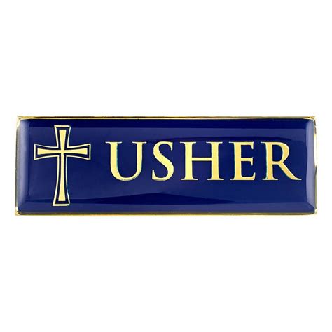 Usher Church Badge 6 Pack Religious Supply Center